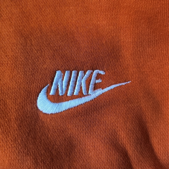 Nike Men's 100% Cotton Orange Hoodie Size Small - Picture 4 of 6